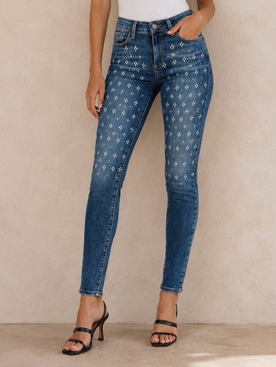 PAIGE Denim - PAIGE Verdugo Skinny Crystal Embellished Jeans
